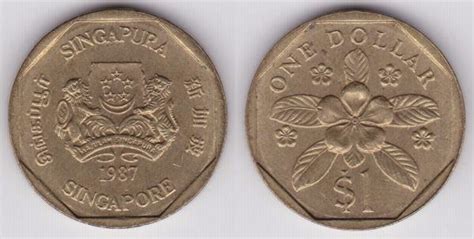 红财神植物风水 新加坡一元硬幣